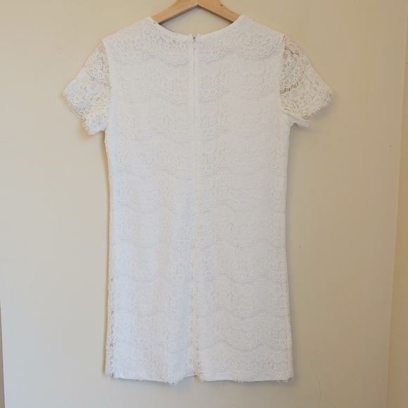 Lulu's Take Me to Brunch Ivory Lace Shift Dress Size XS - Picture 7 of 7